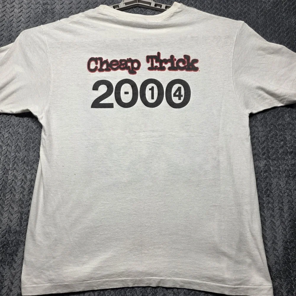 VTG  Cheap Trick The Doctor Tour Hanes T-Shirt Men's XL White‎ USA Single Stitch - Picture 10 of 12